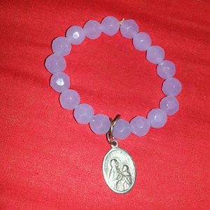 Beaded bracelet with charm by BLU